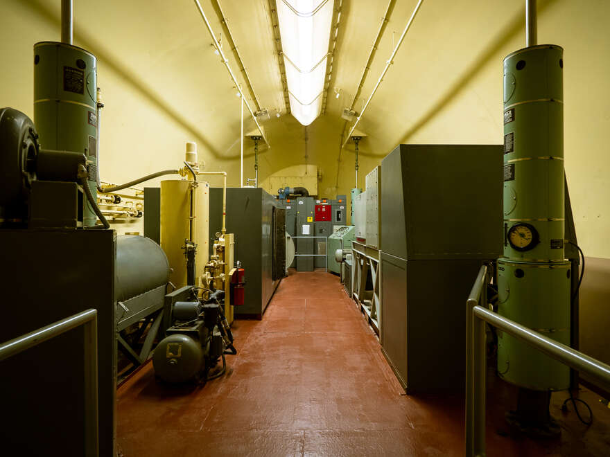 The generator room.