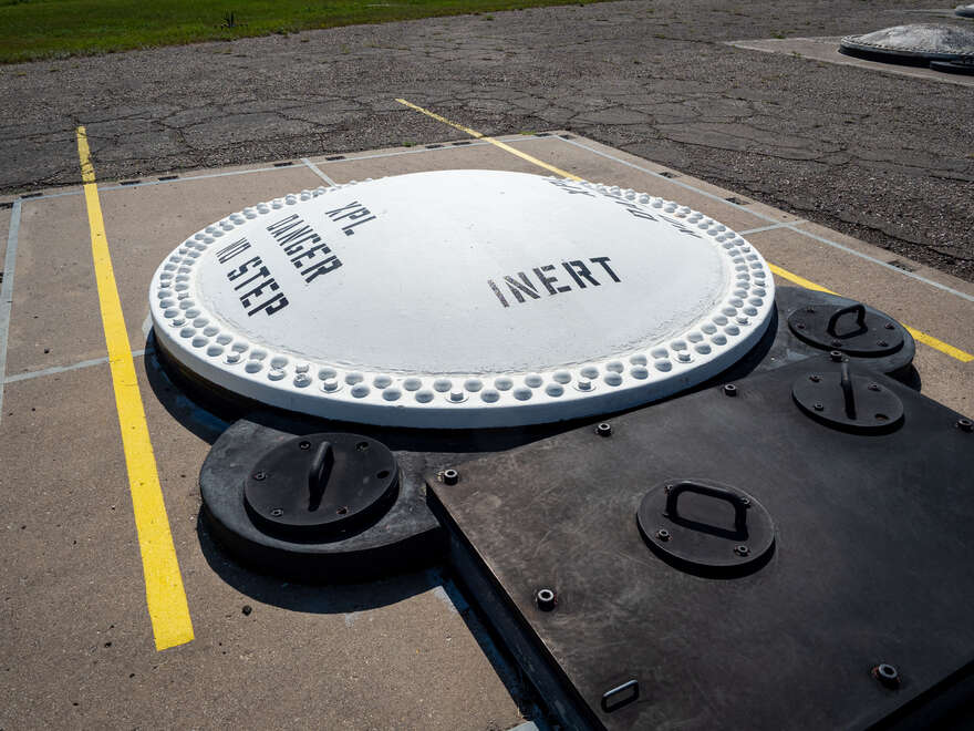 A missile silo at the RSL-3 museum.