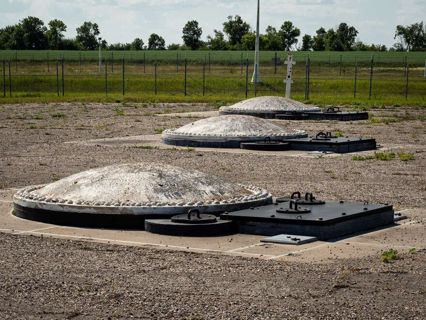 Missile silos at the RSL-3 museum.